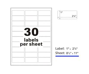 This blank address label template size: Premium Self Adhesive Address Mailing Shipping Labels 2 ...
