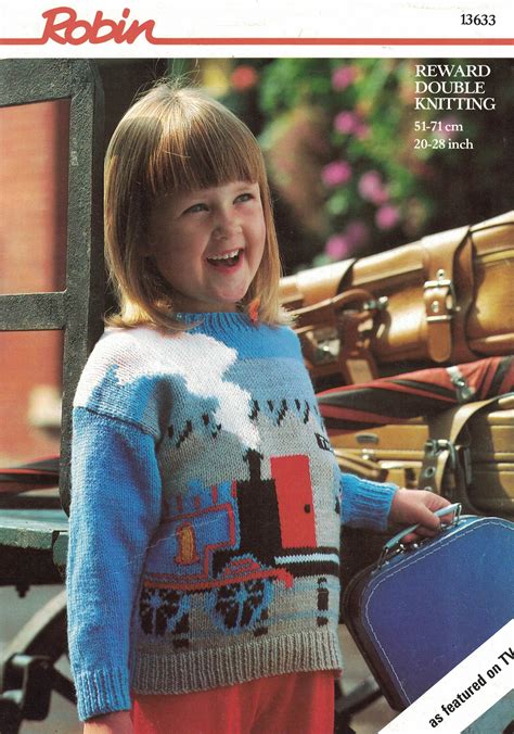 This is free pattern for thomas from thomas and friend series. Vintage ROBIN Knitting Pattern for Childrens Thomas the ...