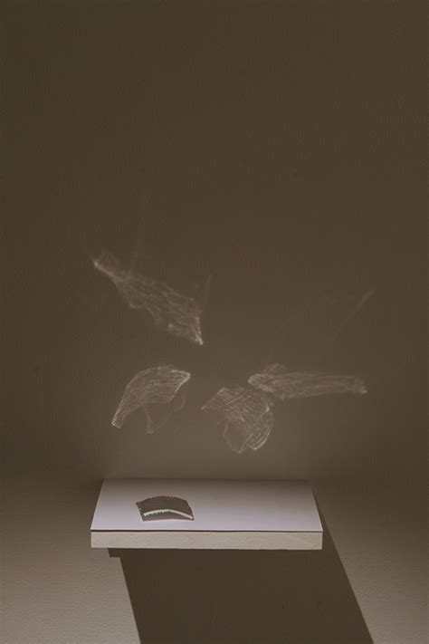 Charles Matson Lume An Installation Of A Hologram Sticker Illuminated