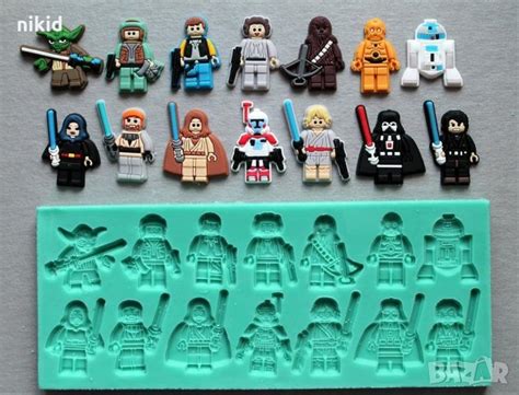 Герои Lego Star Wars Лего Междузвездни Войни силиконов молд форма