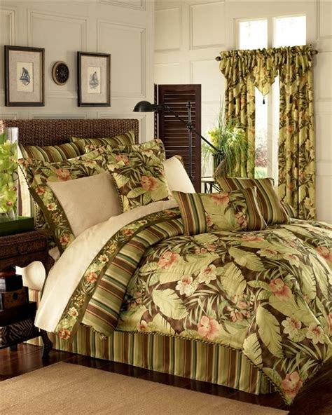 Tropical Curtains Tropical Bedroom Decor Tropical Bedding Tropical