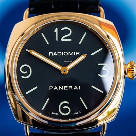 Panerai Radiomir Rose Gold 45mm Black Dress Watch Pam 231 For Rs