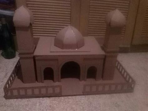 Miniature mosque of cardboard | Tablolar, Okul öncesi ...