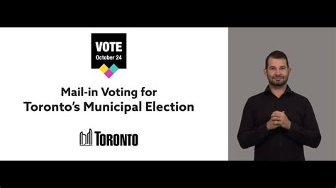 Toronto Elections Mail In Voting Video With Asl Youtube