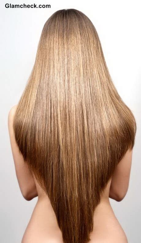 The v shaped haircut adds more movement to thick hair. V shaped haircut for long hair