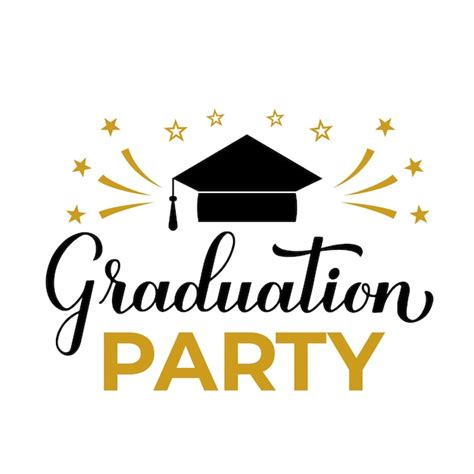 Premium Vector Graduation Party Calligraphy Hand Lettering With
