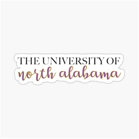 University Of North Alabama Una Sticker For Sale By Jfouse Redbubble