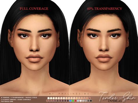 Pralinesims Tender Skin Overlay Female The Sims 4 Skin Sims Hair