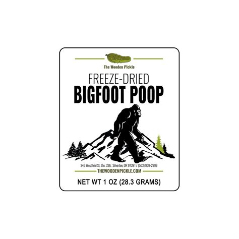 Freeze Dried Bigfoot Poop Sasquatch Candy Crunchy Candy Etsy