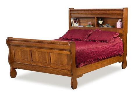Old Classic Sleigh Bookcase Bed From Dutchcrafters Amish Furniture