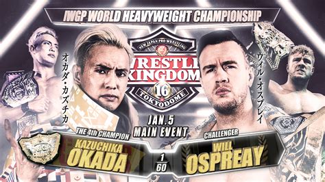 NJPW Wrestle Kingdom 16 Night 2 Results Jan 5 2022 Kazuchika