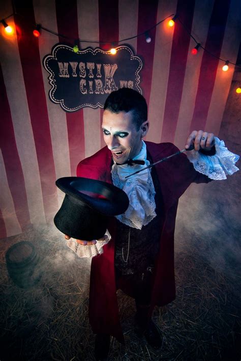 evil magician creepy circus halloween circus creepy carnival circus costume carnival makeup