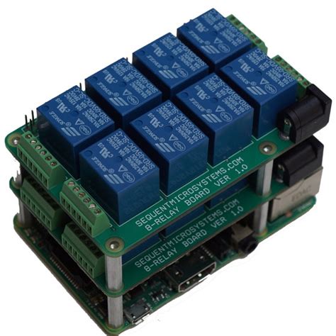 Stackable 8 Relay Add On Supports Up To 64 Relays Per Raspberry Pi