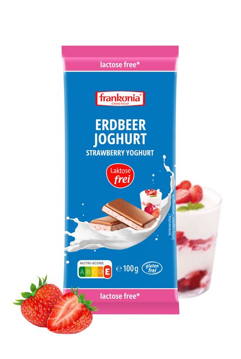 Erdbeer Joghurt Laktosefrei Frankonia Schokoladenwerke
