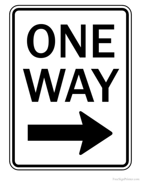 One Way Right Arrow Sign Traffic Signs Road Signs Signs