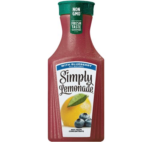 Simply Lemonade With Blueberry All Natural Non Gmo 52 Fl Oz Walmart