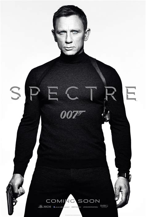 Four Posters Of Daniel Craig As James Bond In Spectre