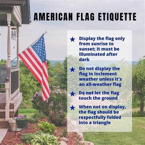 American Flag Etiquette New Horizons Development Inc