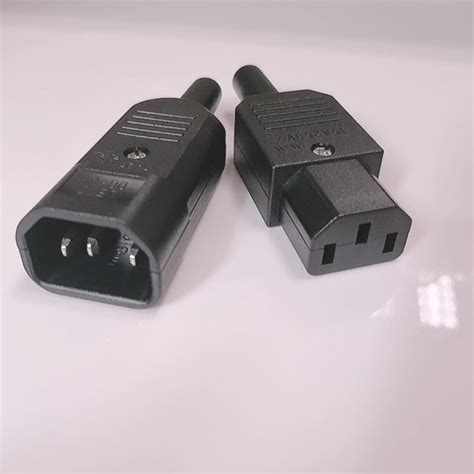 Ul List Heavy Duty Rewireable Iec 320 Connector C13 C14 Plug Set Male