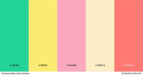 20 Trendy Summer Color Palettes Blog