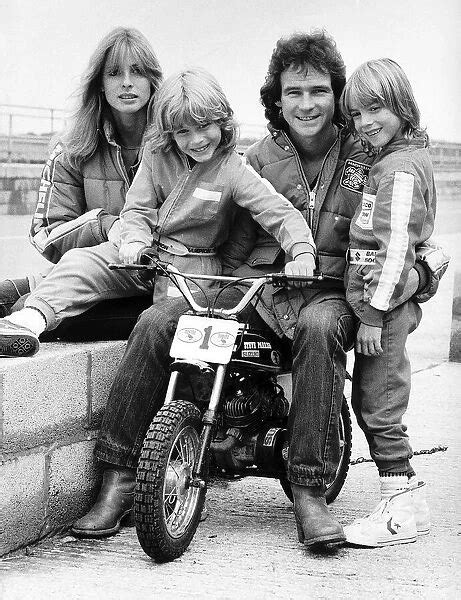 Barry Sheene With Girlfriend Stephanie Mclean With Her Son 21485365