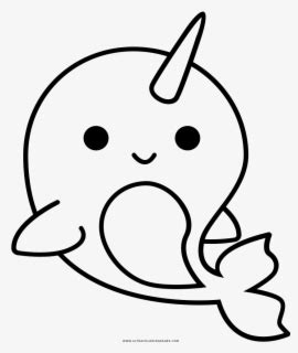 Narwhal is a type of toothed whale. Cute Narwhal Coloring Pages , Free Transparent Clipart ...