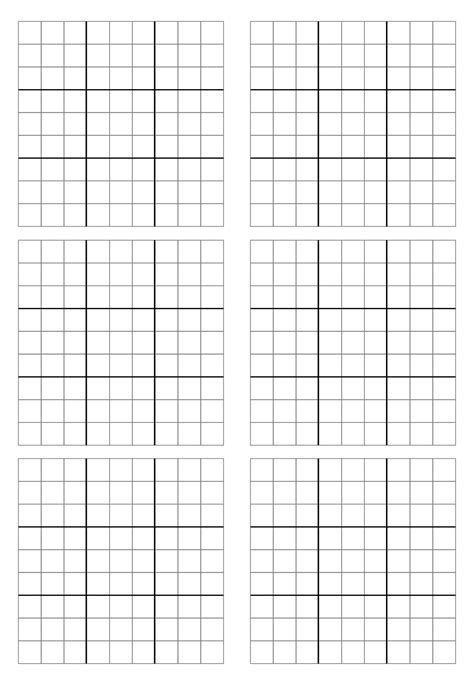 Printable Blank Sudoku Grids Printable World Holiday