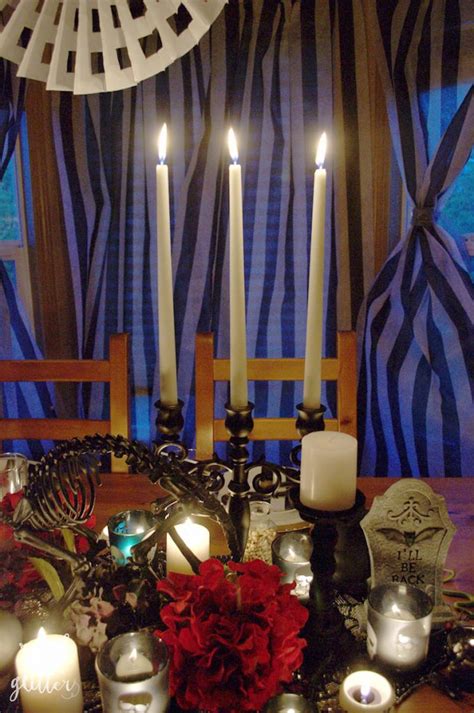 A Spooky Chic Halloween Table Revel And Glitter