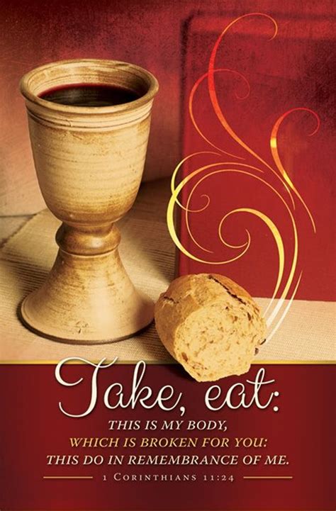 Take Eat Communion Letter Size Bulletin Church Partner