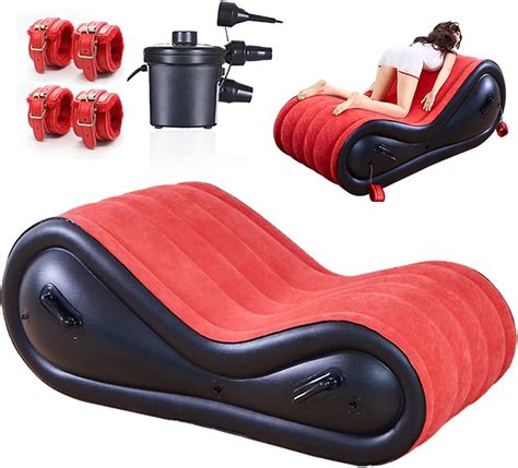 inflatable sex sofa with cuff kit for bdsm and bondage play sex game furniture for couple deeper
