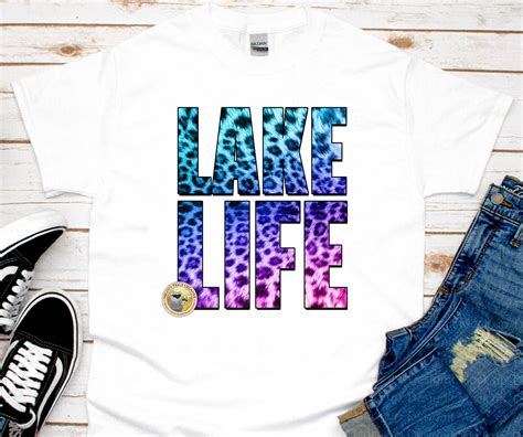 Lake Life Png Sublimation Designs Download Digital Leopard Etsy