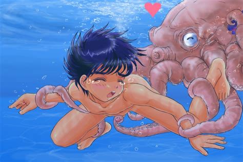 1boy Anal Asphyxiation Caressing Testicles Censored Drowning Erection Heart Legs Held Open