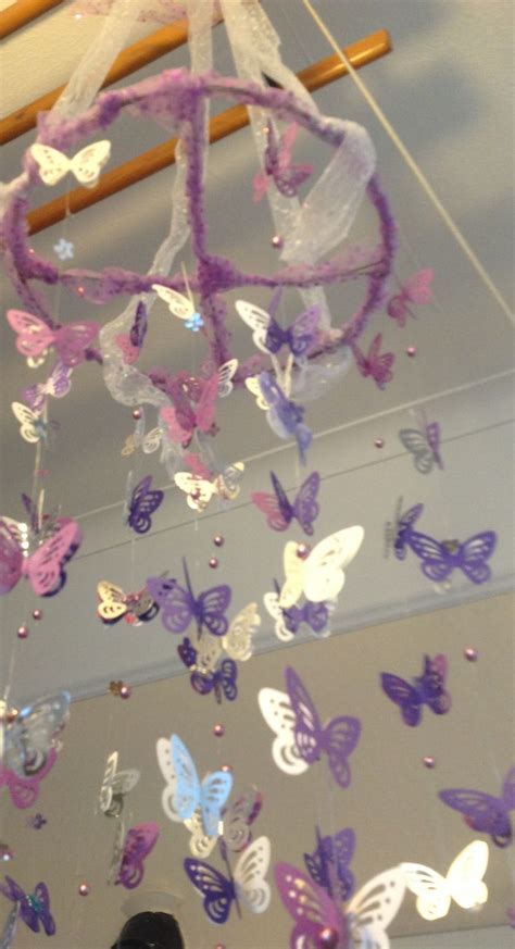 I found this online and became. Butterfly mobile | Butterfly mobile, Crafts, Diy crafts
