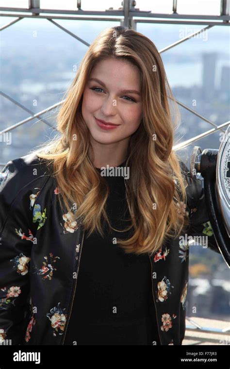 Supergirl Star Melissa Benoist At The Empire State Building In New