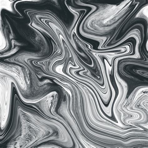 Shiny Black Marble Background With White Swirls Liquid Backgrounds