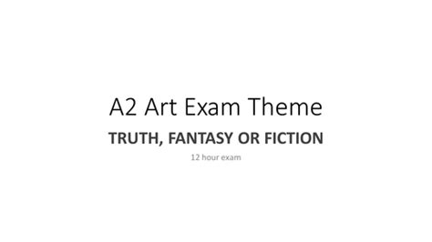 Edexcel 2016 A2 Exam Truth Fantasy Or Friction Powerpoint Teaching