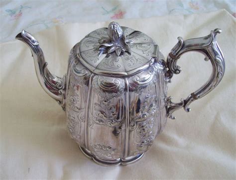 Elkington And Co 1854 Antique Victorian Silver Plated Teapot Made In