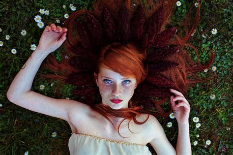 these photos will make you envious of your redhead girlfriend red queen freckle photography