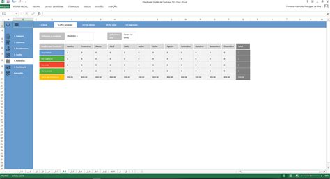 Planilha de Gestão e Controle de Contratos em Excel LUZ Prime