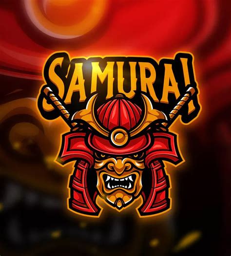Samurai Mascot And Esport Logo Template Ai Eps Download Game Logo