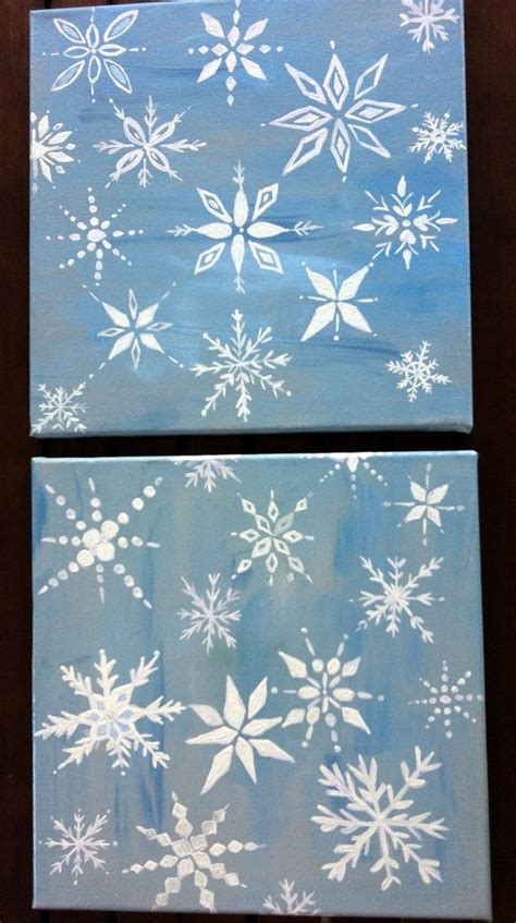 How To Paint A Snowflake Easy Painting