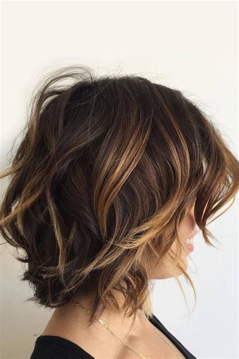 On Trend Highlights For Short Hair Messy Bob Hairstyles Hair Styles