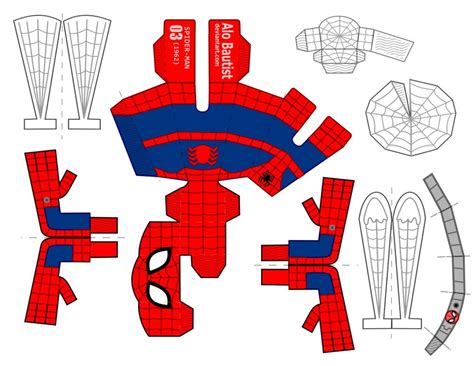 Spider Man 1962 Sharing Papercraft Template Rspiderman