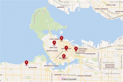 Where To Stay In Vancouver Best Neighborhoods And Hotels With Map