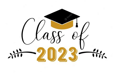 Premium Vector Class Of 2023 Graduation Congratulations At School