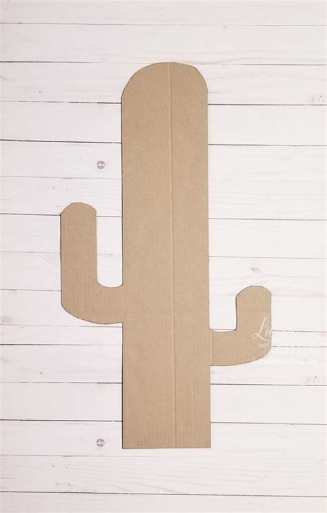 How To Make An Easy Cardboard Cactus Living And Crafting