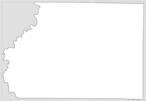 Outline Map Of Ashley County Arkansas Arkansas County Ashley