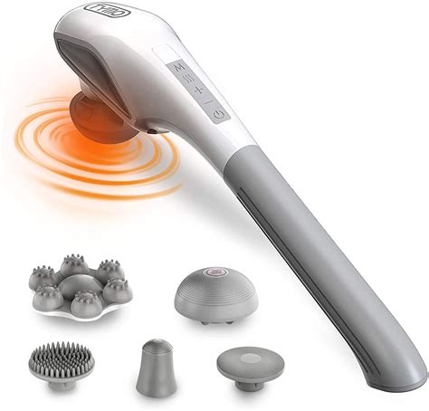 Handheld Back Massager Handheld Massager With Heat Therapy Powerful