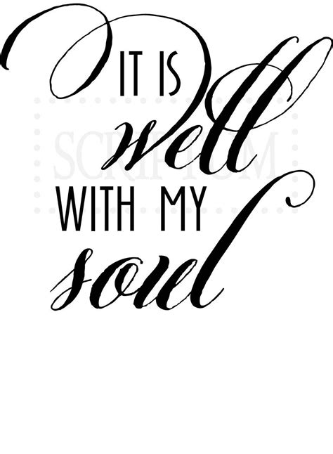 It Is Well With My Soul Vinyl Wall Decal It Is Well With My Soul