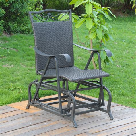 Compare click to add item backyard creations® allenwood deep seating swivel glider patio chair to the compare list. Charlton Home Stapleton Patio Glider Chair & Reviews | Wayfair